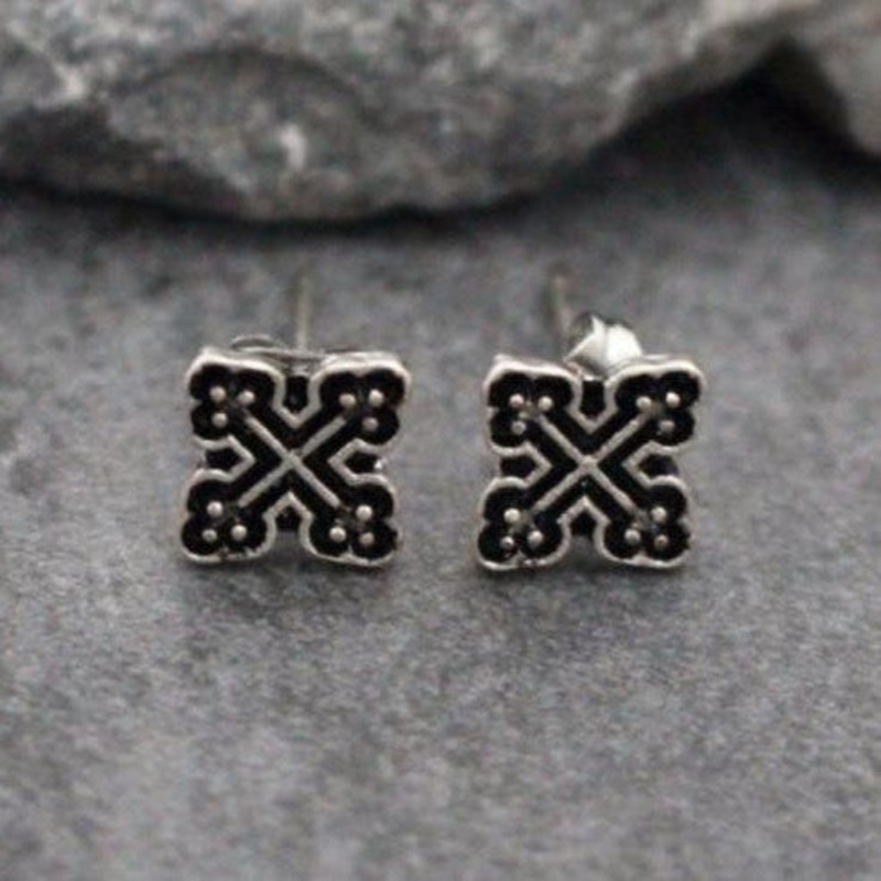 Sike Mens Stud Earrings