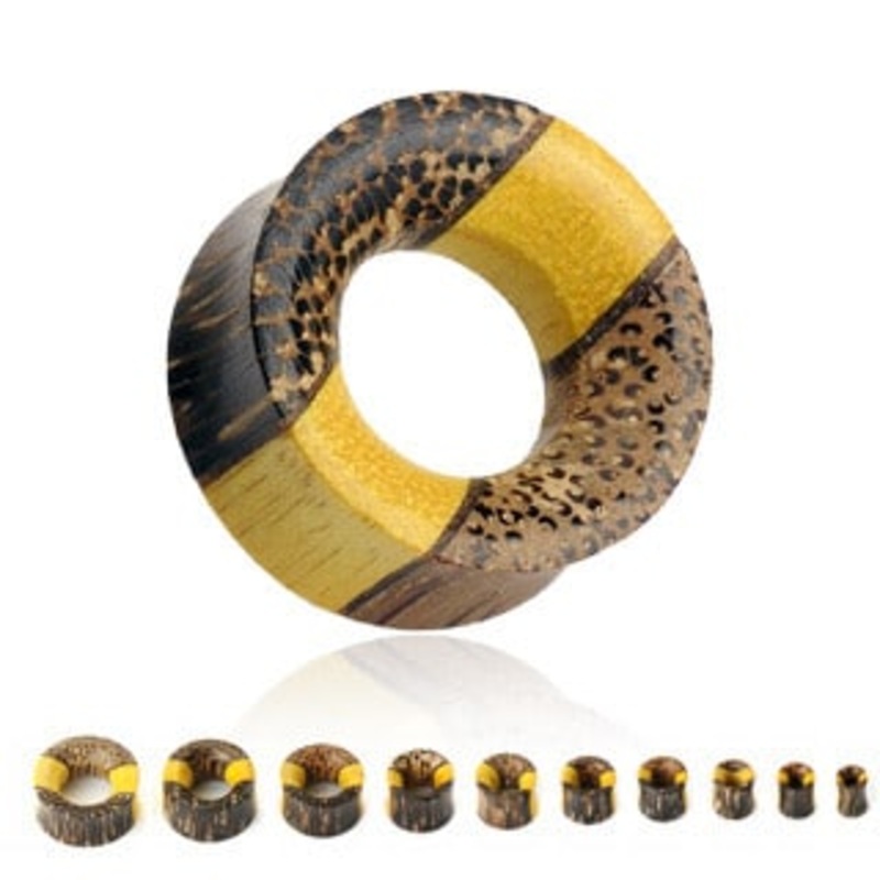 Three Wood Tunnels (2 gauge – 1 inch) 2 g