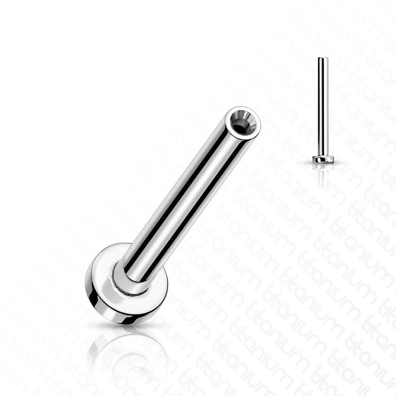 Titanium Threadless Labret Bar 20G 6mm