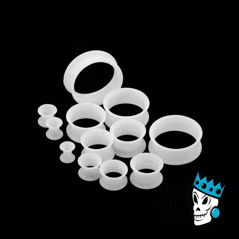 White Skin Eyelets (8 gauge – 1 inch) 8 g