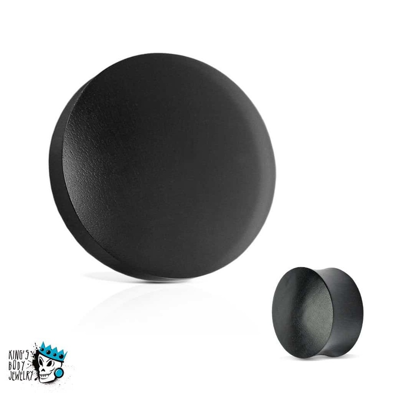 Black Areng Solid Wood Plugs – (8 gauge – 2 inch) 8 g