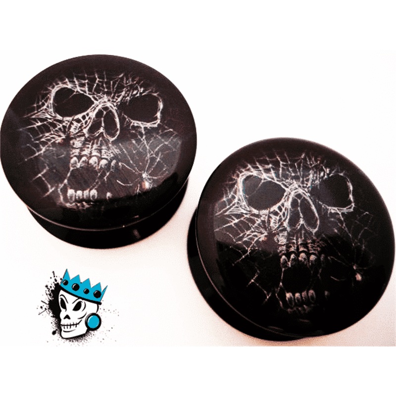 Demon Skull Plugs (0 gauge – 1 inch) 0 g