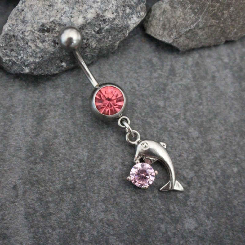Dolphin Belly Button Ring