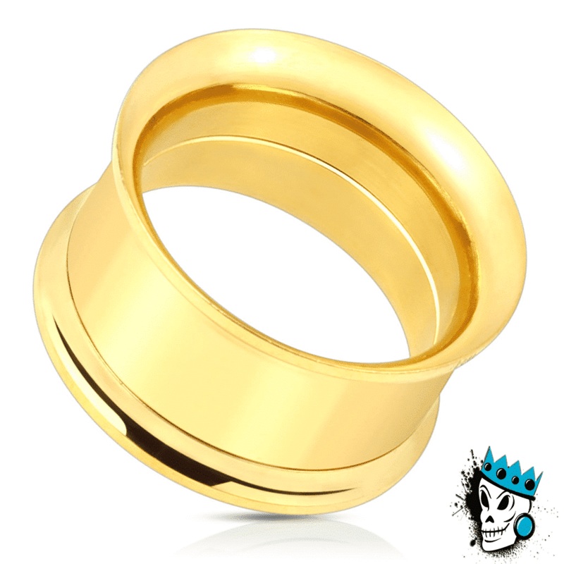 Gold Steel Internal Threaded Eyelets (10 gauge – 1 inch) 10 g