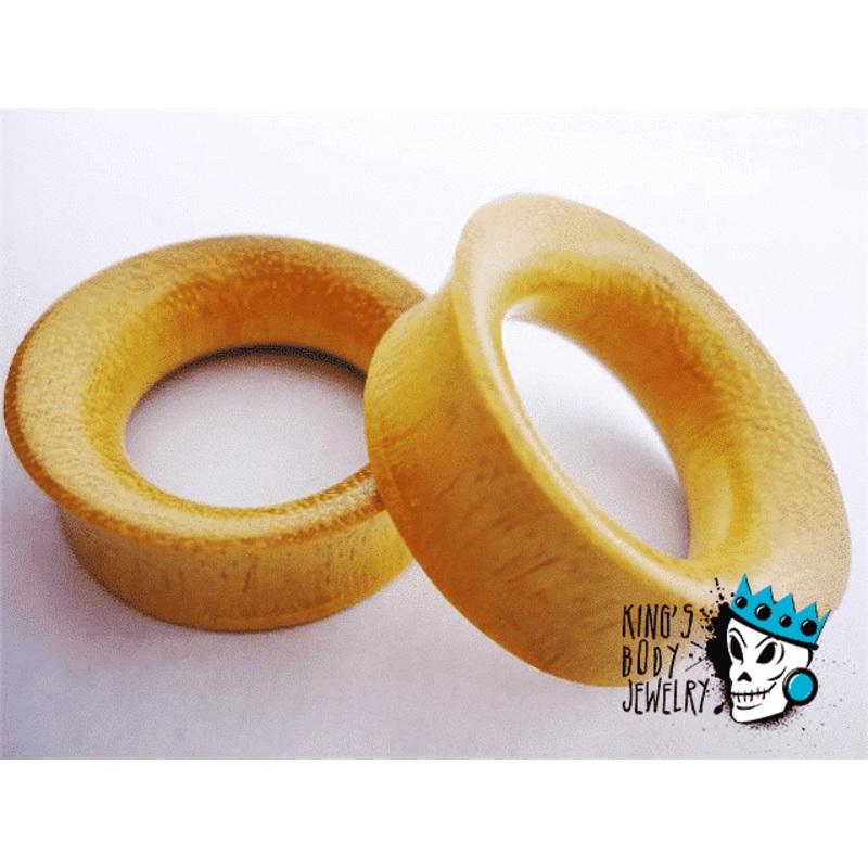 Jackfruit Wood Concave Tunnels (2 gauge – 1 1/16 inch) 2 g