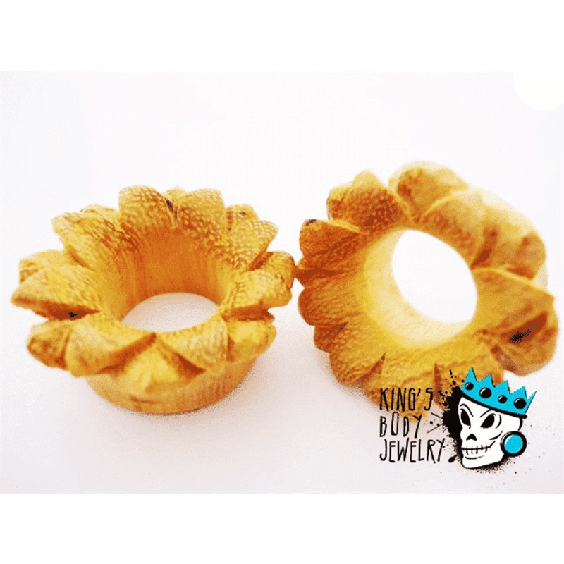 Jackfruit Wood Flower Tunnels (11/16 inch) 11/16 inch