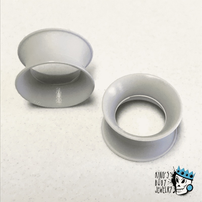 KAOS Light Gray Skin Eyelets – Exclusive Colors – (10 gauge – 1 inch) 10 g