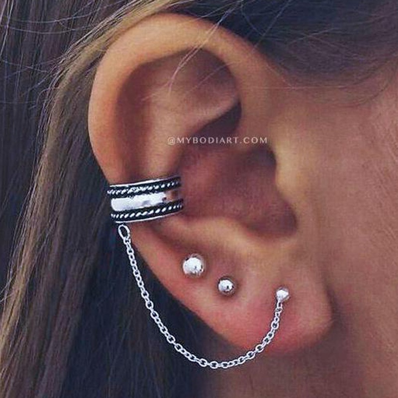 Lyric Boho Ear Cuff Earring Set 3pcs