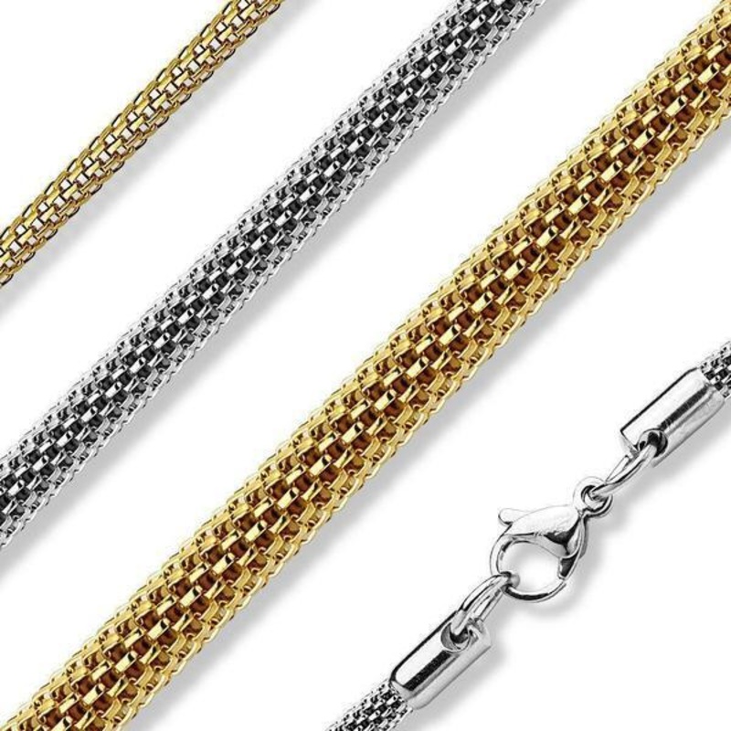 Mesh Chain 2mm Gold