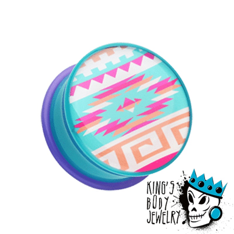 Pastel Navajo Plugs (2 gauge – 1 inch) 2 g
