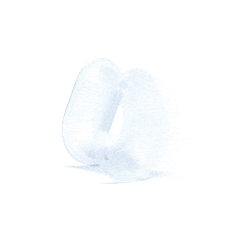 Clear KAOS Silicone Hydra Teardrop Eyelets  (00 gauge – 2 inch) 00 g
