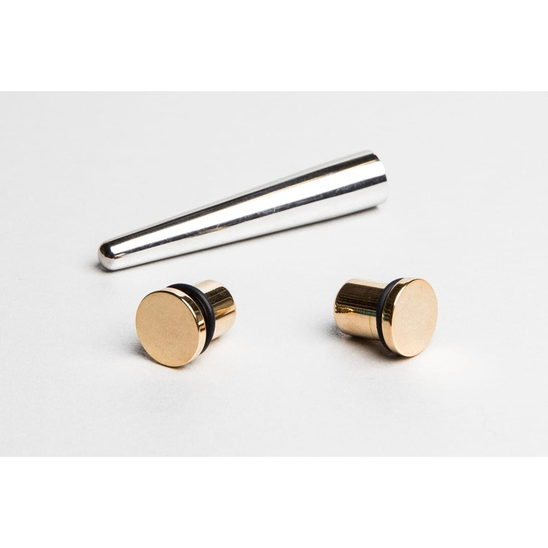 Concave Taper & Gold Plug Stretching Kit (14 gauge – 00 gauge) 14 g
