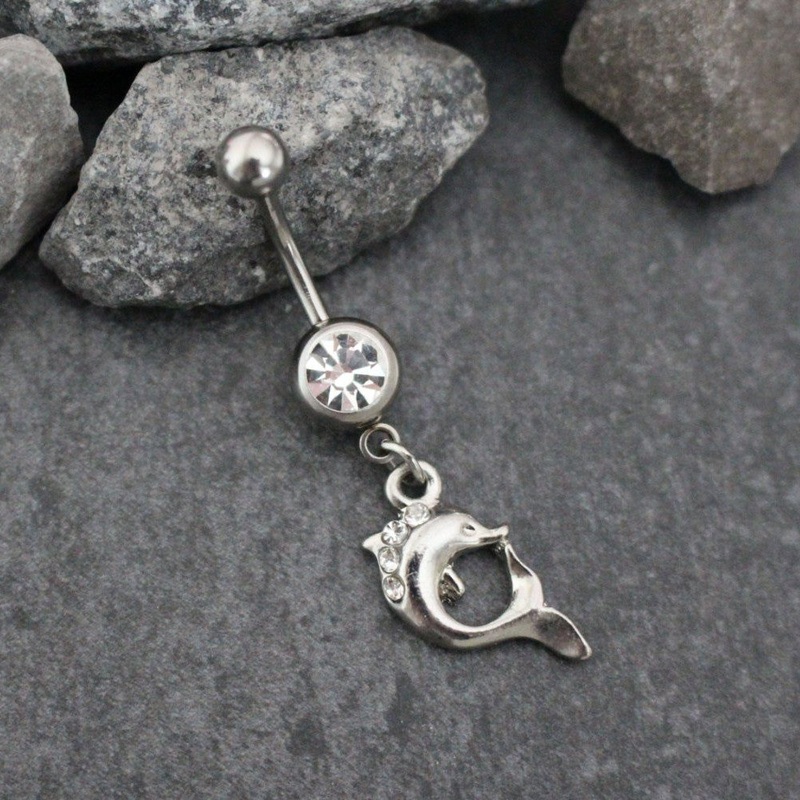 Dolphin Navel Piercing