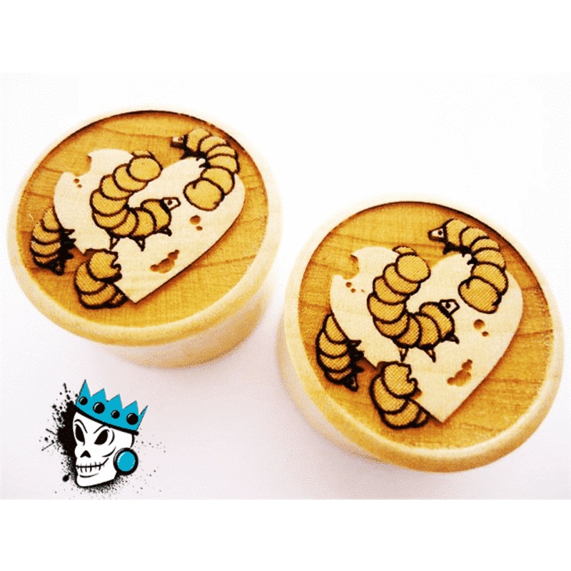 Eat Your Heart Out Wooden Plugs (7/8 inch) 7/8 inch