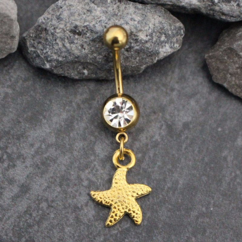 Find Me Starfish Belly Button Ring