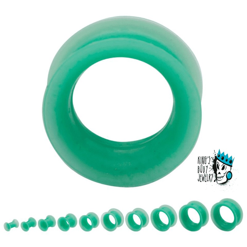 Pearlescent Light Green Skin Eyelets (2 gauge – 5/8 inch) 2 g