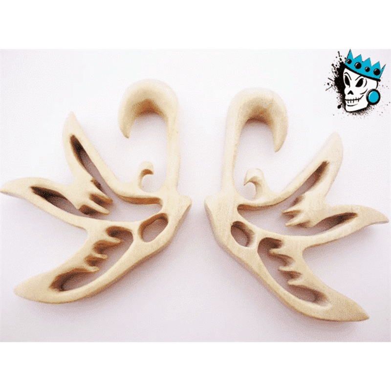 Sparrow Wood Spirals (4 gauge & 1/2 inch) 4 g