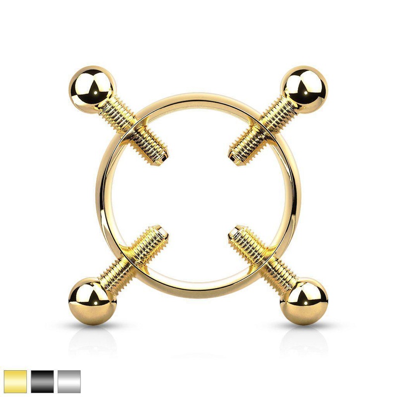 Adjustable Non-Piercing Nipple Shield Black