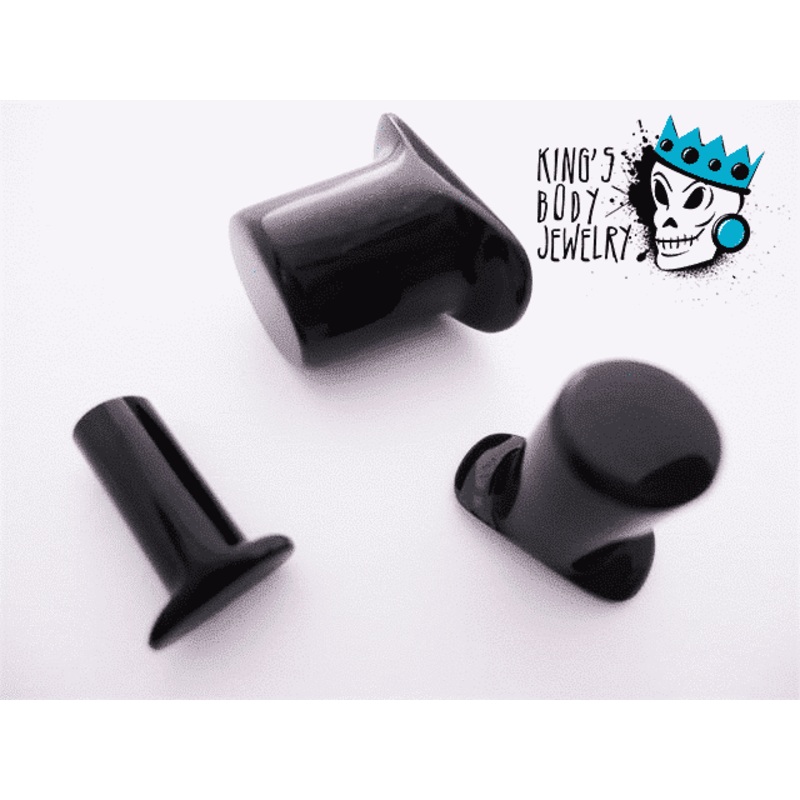 Gorilla Glass Black Labret Ring (6 gauge – 1/2 inch) 6 g