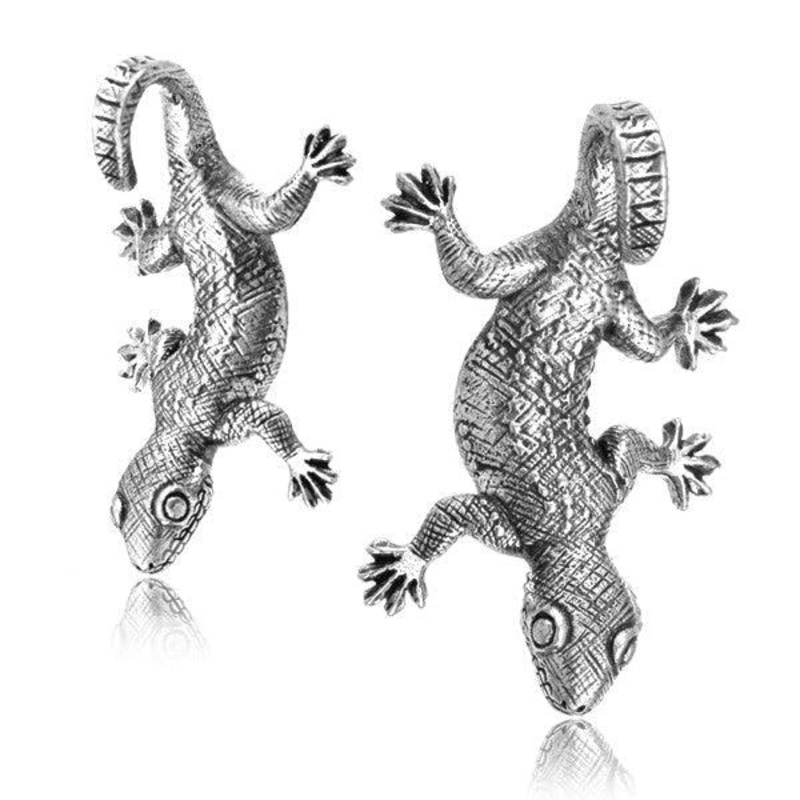 Brass Gecko Ear Weights PAIR
