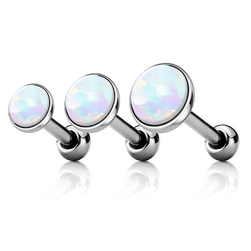 Dazzle Opal Ear Piercing in Opalite Piercing Set of 3 (3mm, 4mm, 5mm)