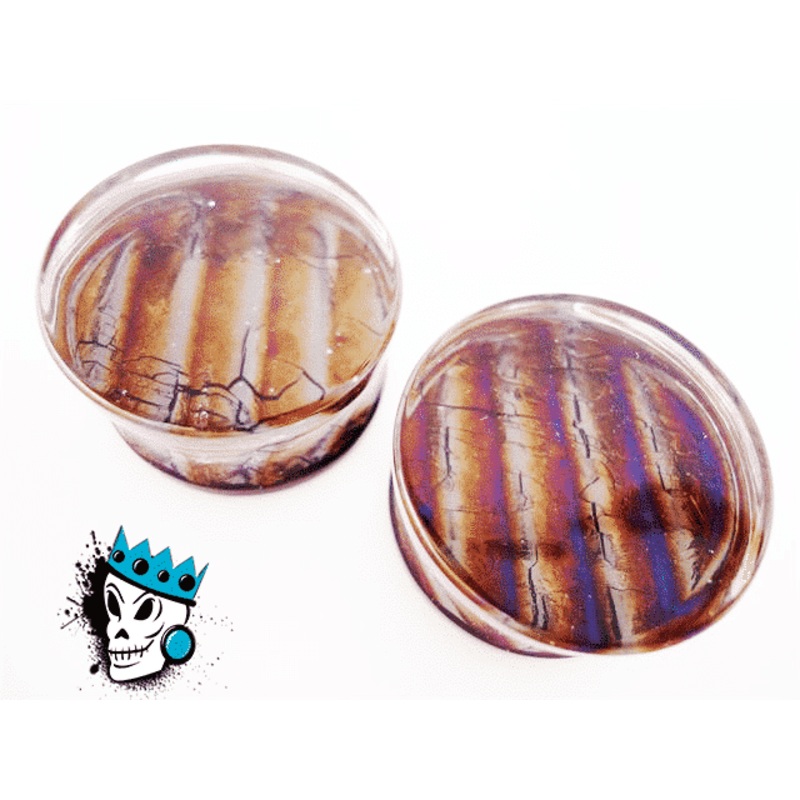 Gorilla Glass Iridescent Plugs (7/16 inch – 1 Inch) 7/16 inch