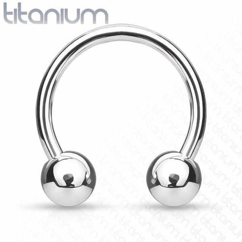 Titanium Horseshoe 16G 14G 16G 8mm 3mm