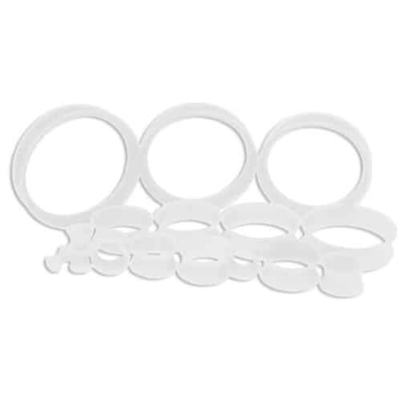 Clear Silicone Thin Tunnels (6 gauge – 2 inch) 6 g