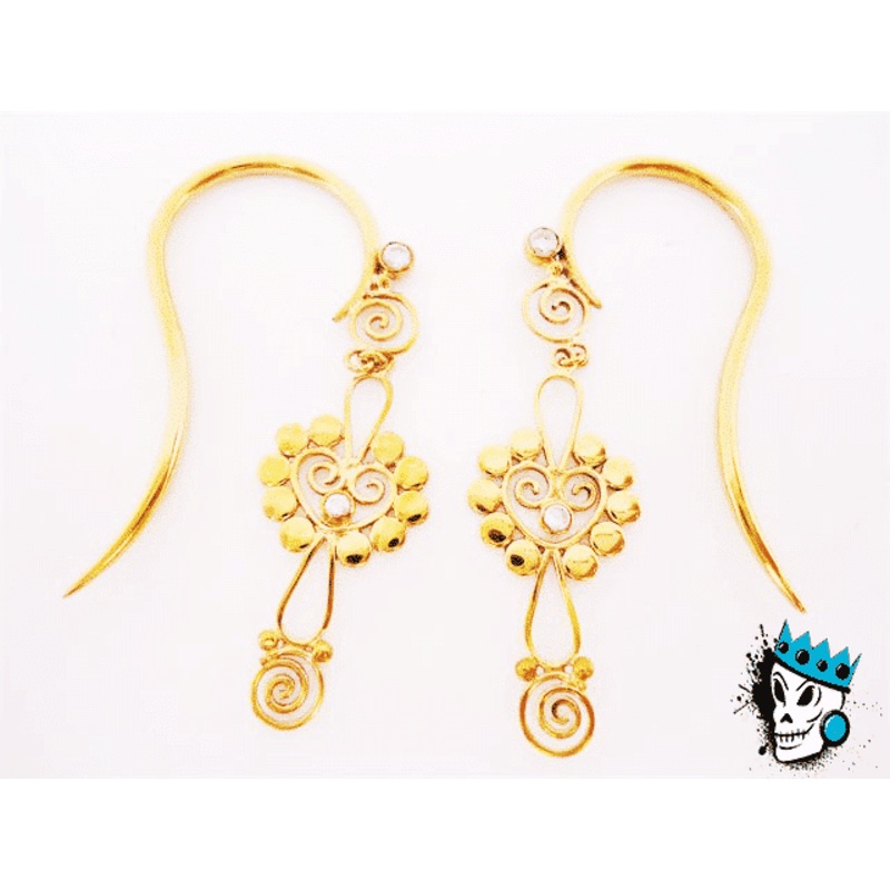 Filigree Bronze Hanging Hooks (12 gauge) 12 g