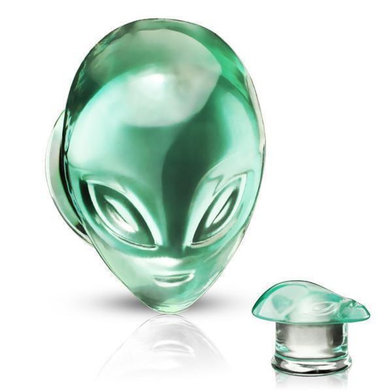 Glass Alien Plug 6mm-16mm 10mm(00G)