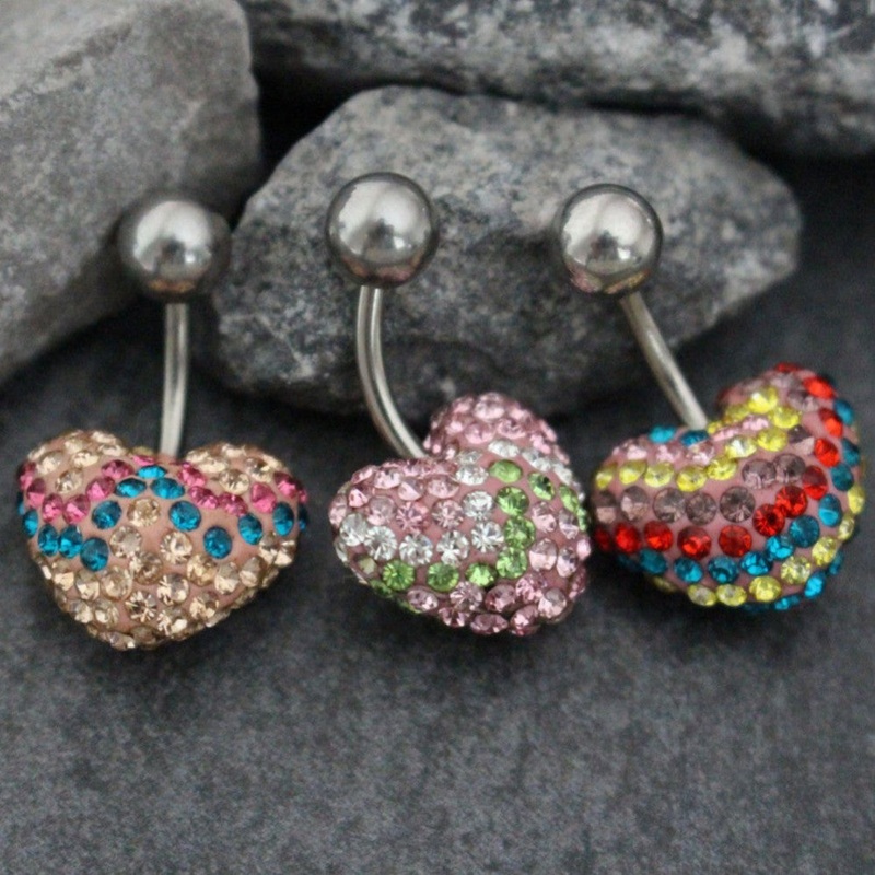 Heart Ferido Belly Bar in Patterns 1