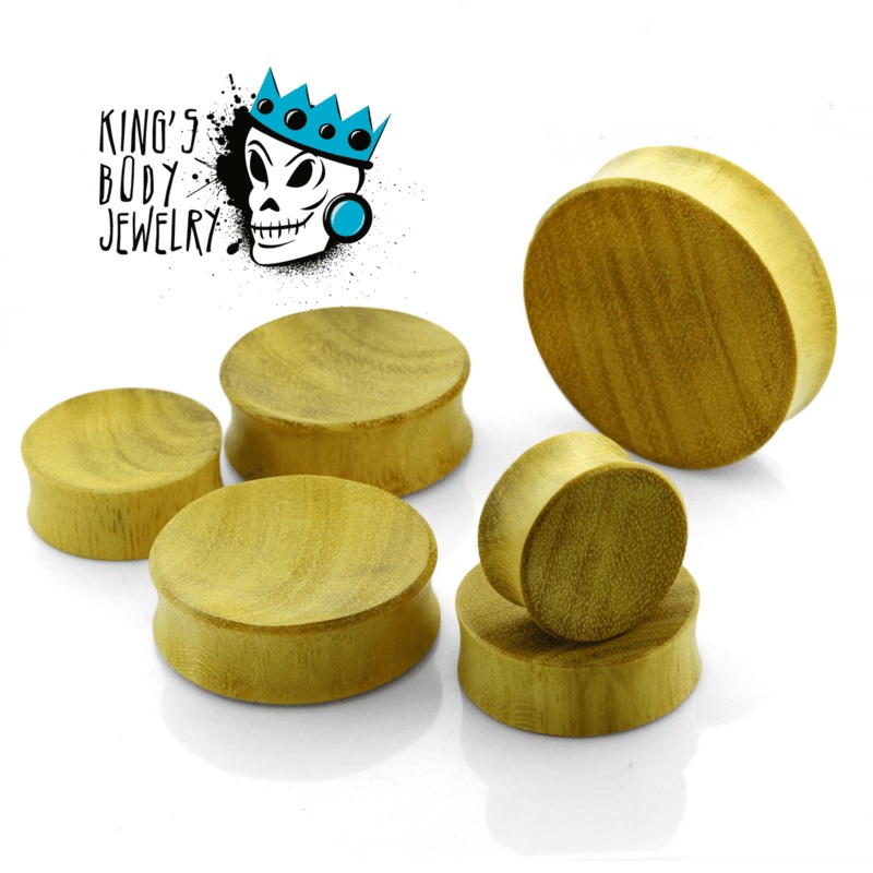 Jackfruit Wood Concave Plugs (8 gauge – 1 3/4 inch) 8 g