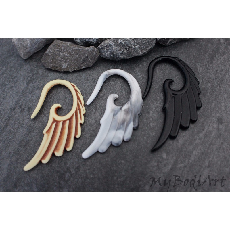 Sage Tribal Ear Gauges Blackline 8G (3mm)