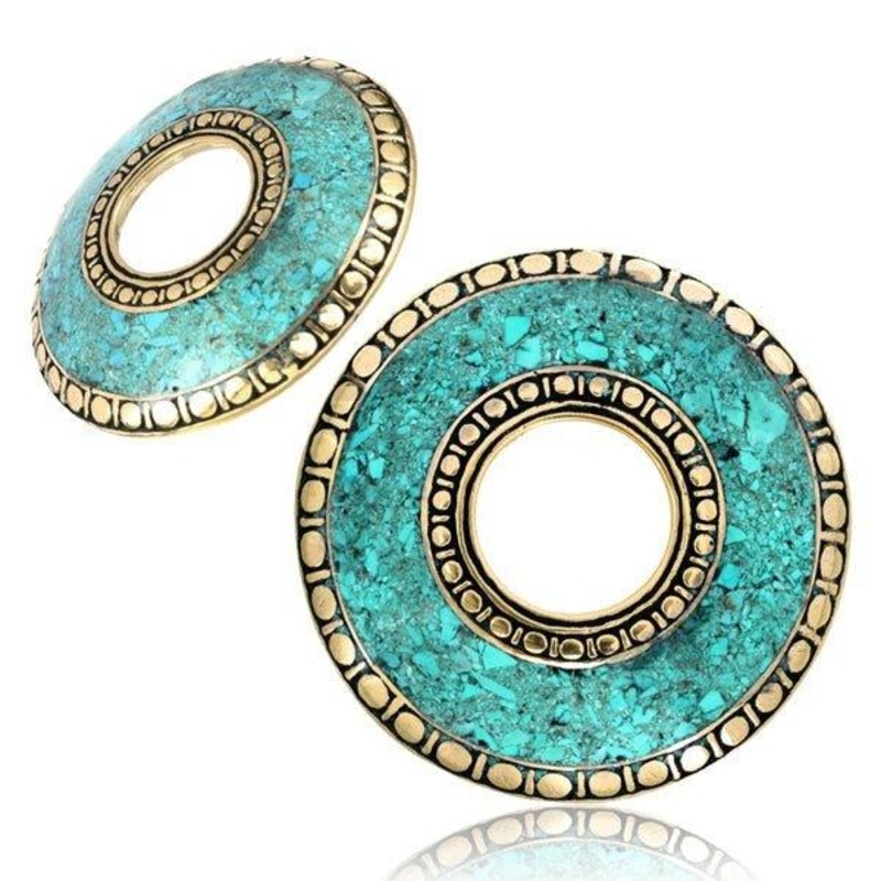 Turquoise Nipple Disc (Single) (No Barbell) 12mm Centre