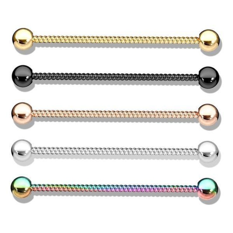 Twisted Industrial 14G 38mm Black