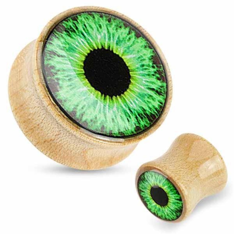 Wood Eyeball Plug 14mm 14mm(9/16″)