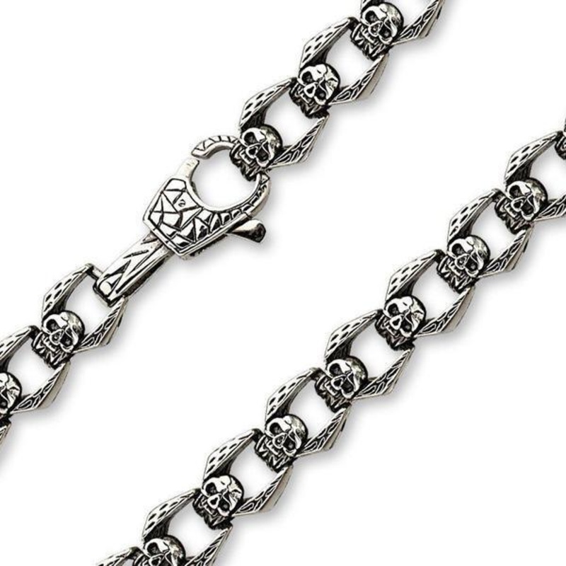 Cast Skull Link Chain
