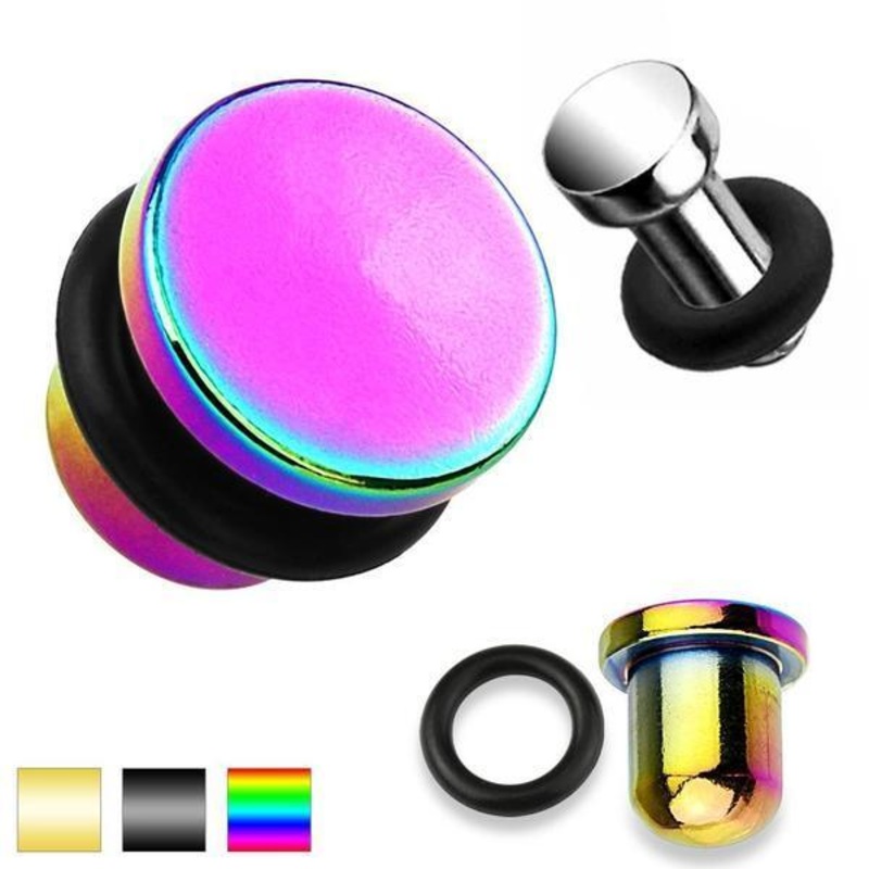 Flathead Plug 14G-00G 14G Black