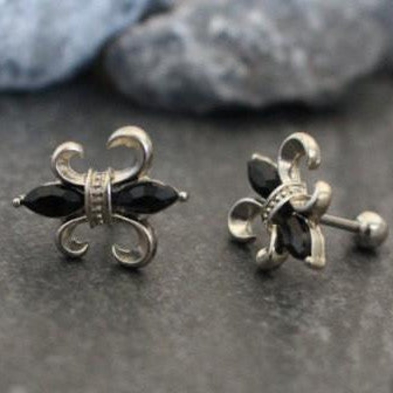 Fleur De Elise 16G Barbell Pair of Piercings (2)