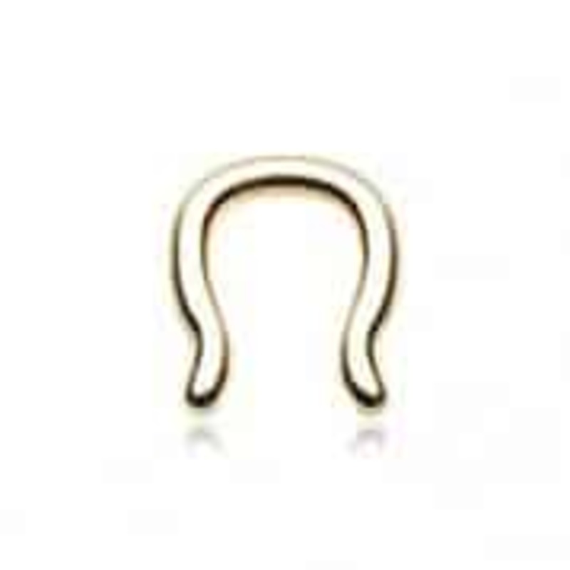 Gold Septum Retainer (16 gauge – 10 gauge) 16 g