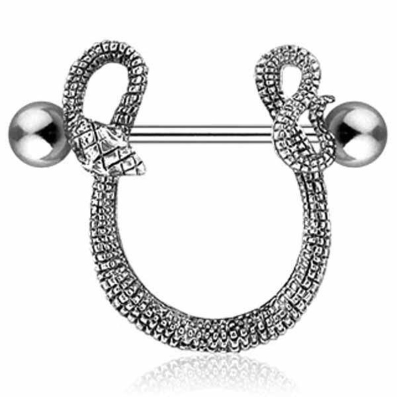 Snake Nipple Dangle 14G (Single)