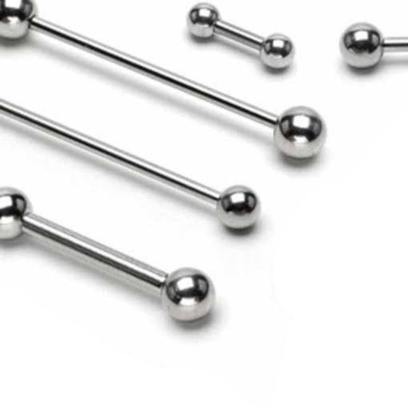 Surgical Steel Barbell 14G 14G 6mm 3mm