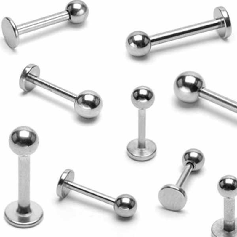 Surgical Steel Labret 18G 6mm 2mm