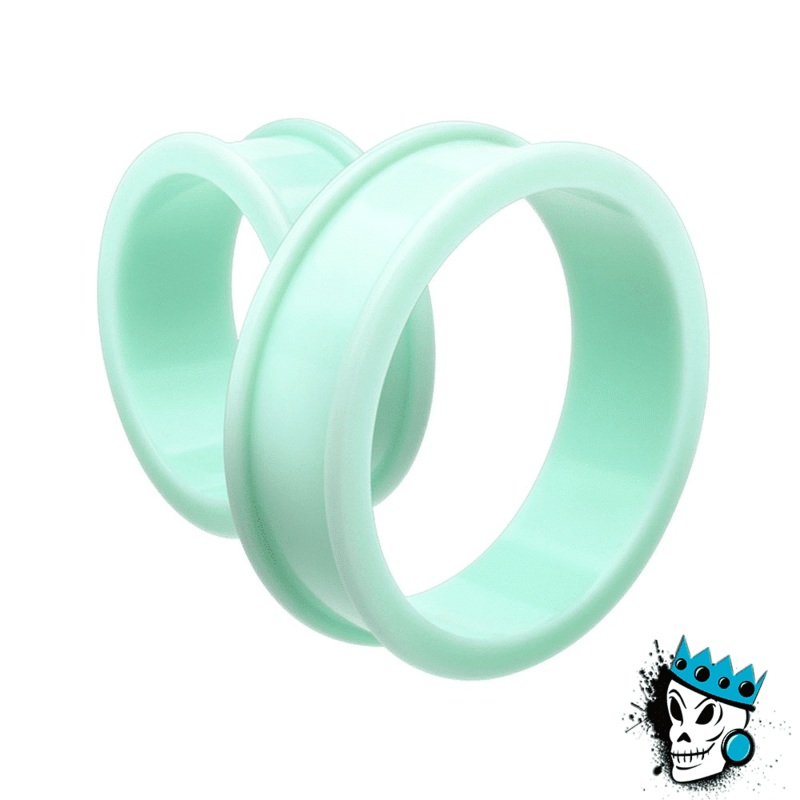 Teal Silicone Tunnels  (2 gauge – 2 inch) 2 g