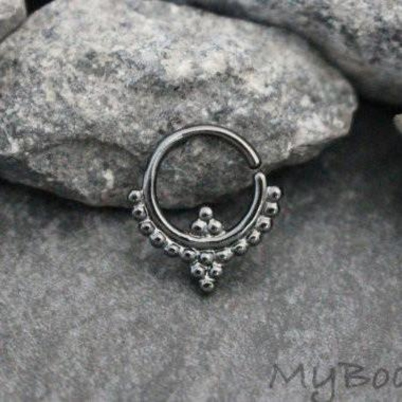 Zuko Gun-Metal Septum Cuff