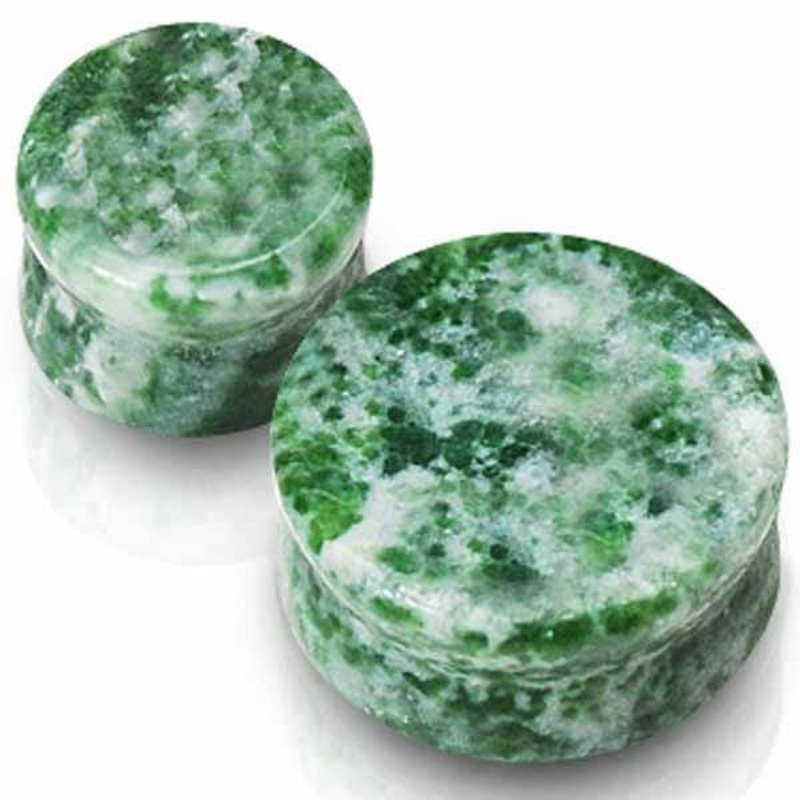 Amazonite Stone Plug 8G-1″ 3.2mm(8G)