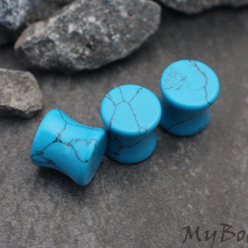 Cadet Turquoise Ear Tunnels 4G (5mm)