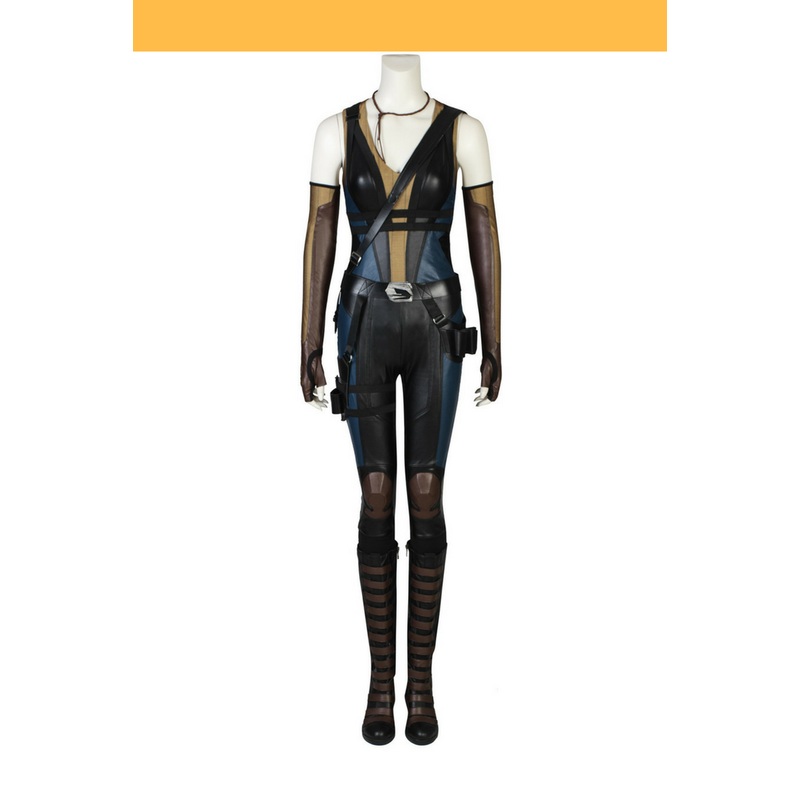 Domino Deadpool 2 PU Leather Cosplay Costume