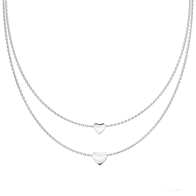 Double Heart Nipple Chain