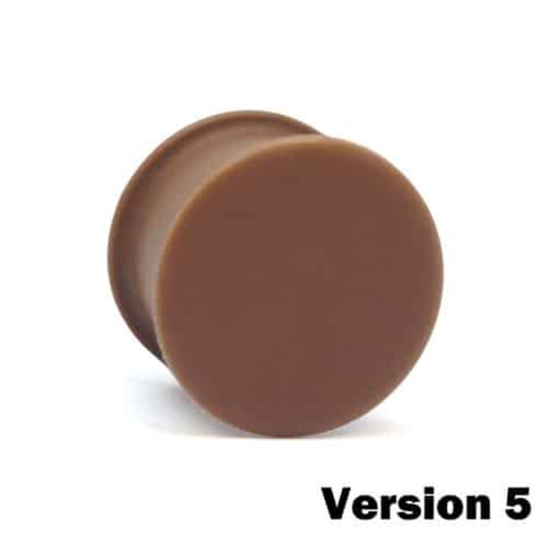 KAOS Silicone Flesh Tone Hider Plugs Version 5 (10 gauge – 1 inch) 10 g